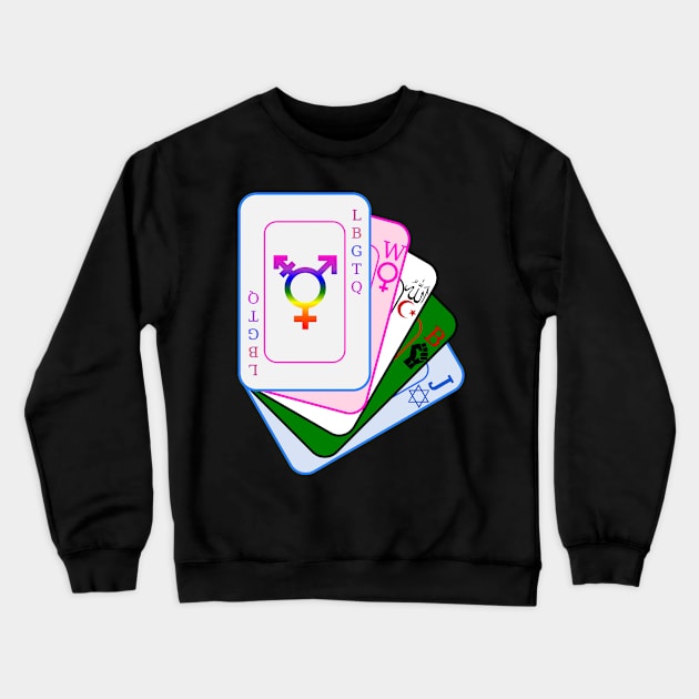 Baiting Cards Crewneck Sweatshirt by geodesyn